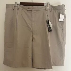 Cutter & Buck Men’s Size 46 DryTec Deluxe Light Khaki Beige Shorts